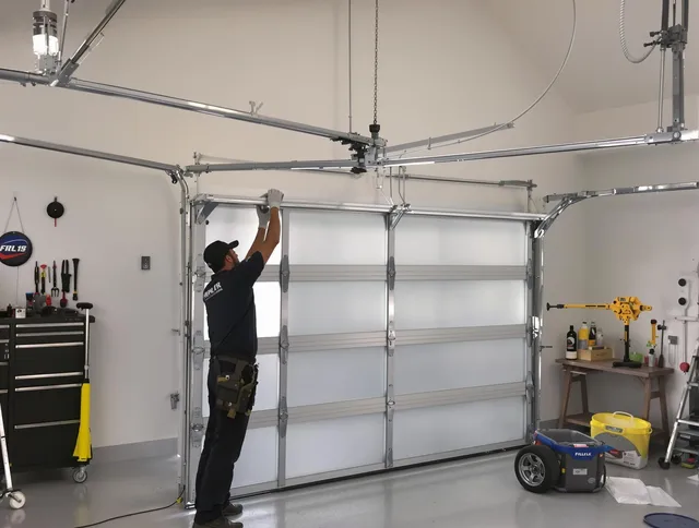 Corona Garage Door Repair certified team performing precision garage door installation in Corona