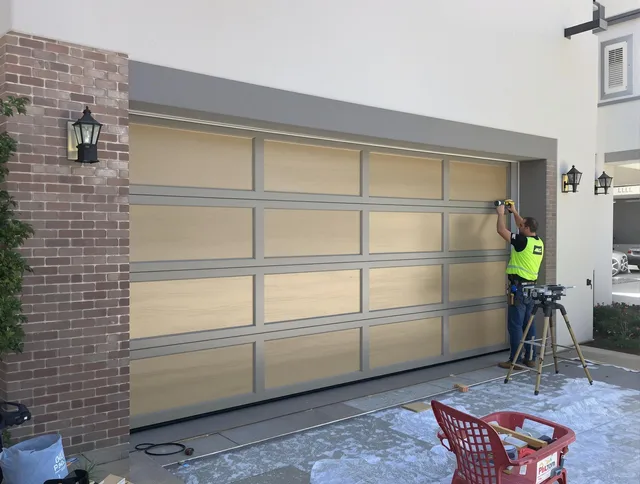 Garage door replacement service by Corona Garage Door Repair in Corona