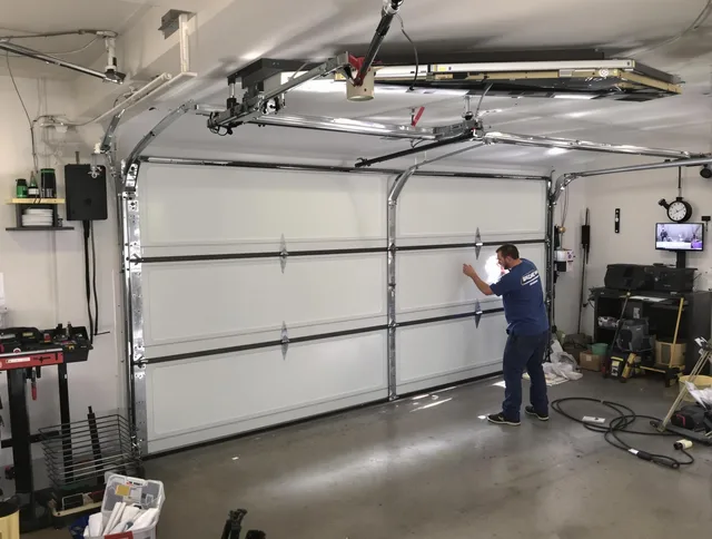 Professional garage door repair service by Corona Garage Door Repair in Corona