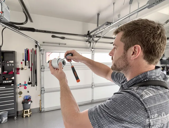 Garage door opener repair service by Corona Garage Door Repair in Corona