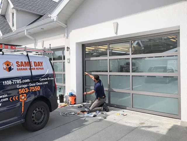 Same-day garage door repair service by Corona Garage Door Repair in Corona